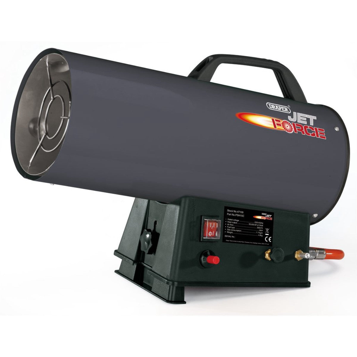 Draper Jet Force Propane Space Heater, 50,000 BTU/15 kW 47100