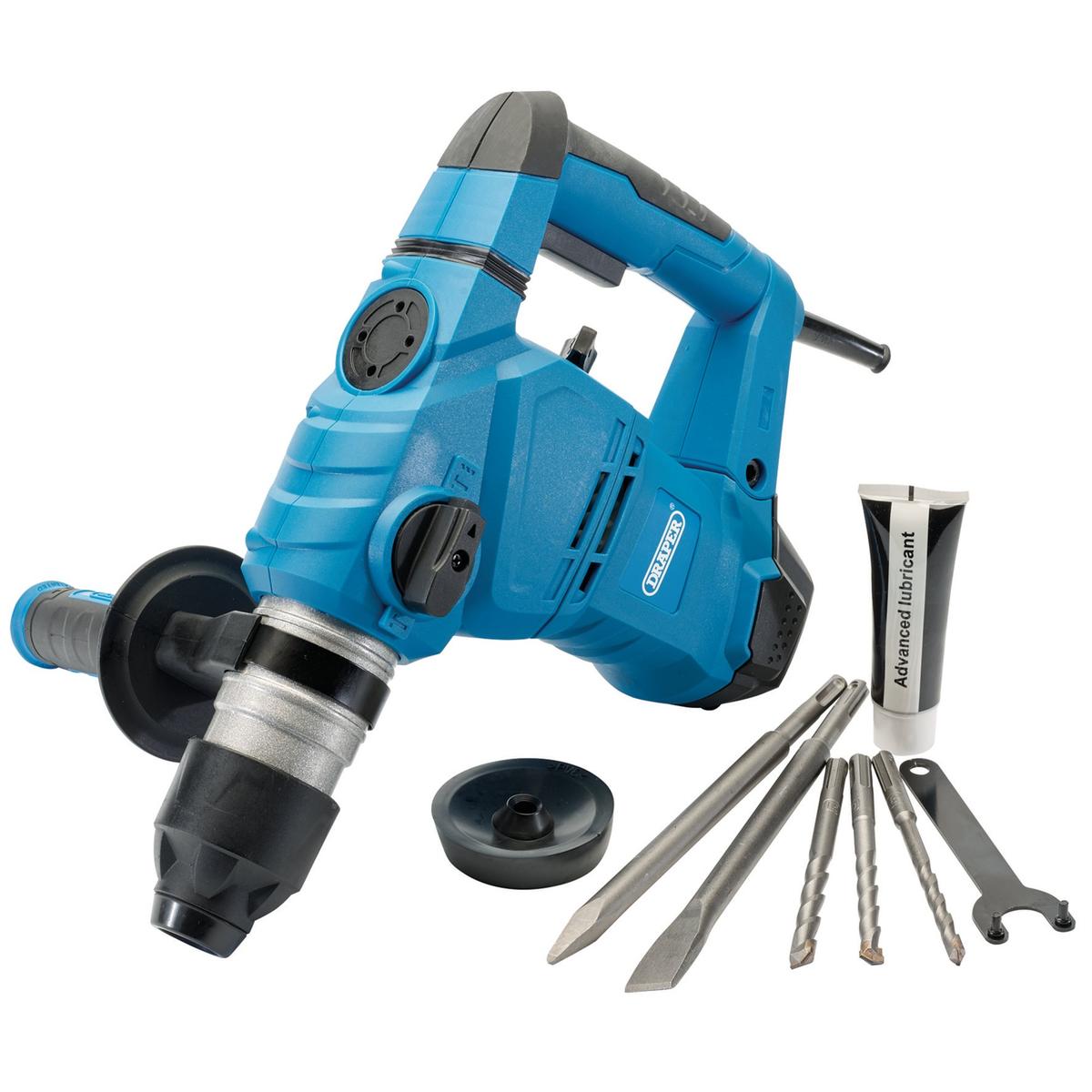 Draper 230V SDS+ Rotary Hammer Drill, 4.9kg, 1500W - Image 3