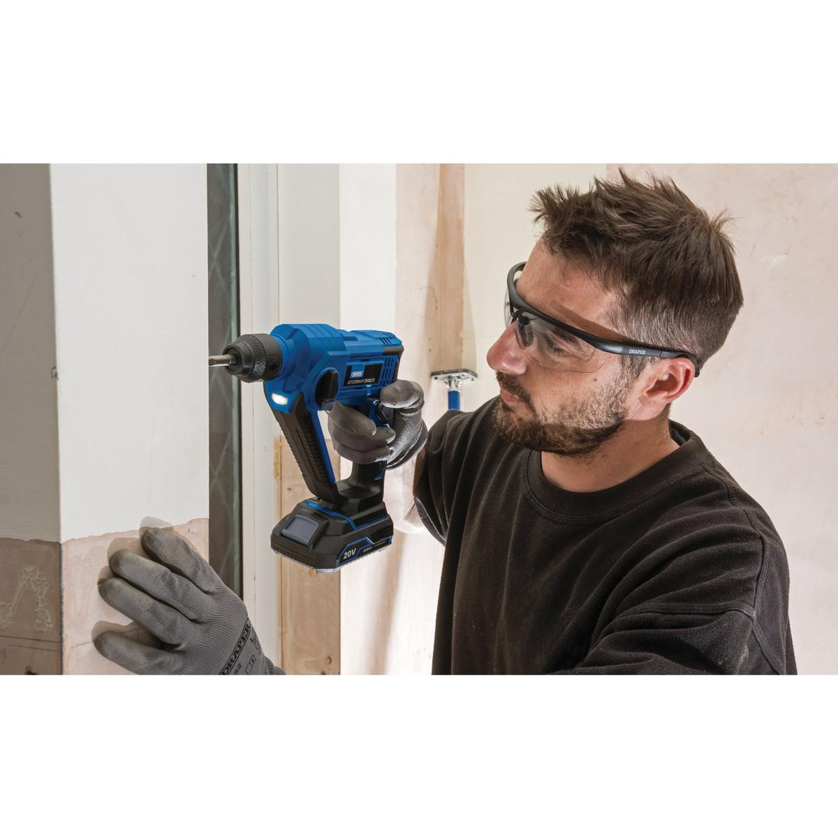 Draper Storm Force 20V SDS+ Rotary Hammer Drill (Sold Bare) - Image 3