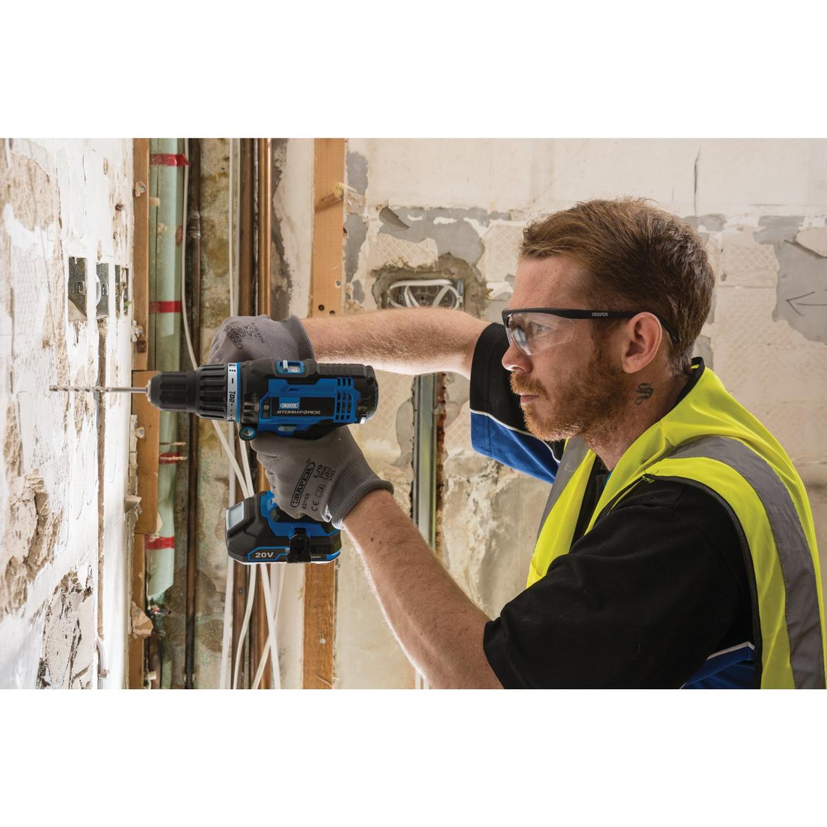 Draper Storm Force 20V Combi Drill, 2 x 2.0Ah Batteries, 1 x Charger - Image 3