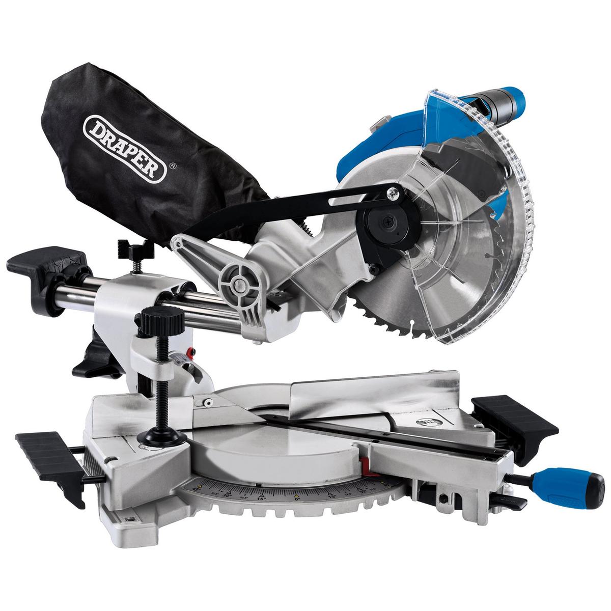 Draper D20 20V Brushless Sliding Compound Mitre Saw, 185mm (Sold Bare) - Image 1
