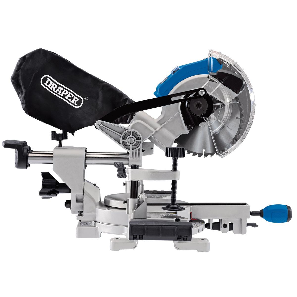 Draper D20 20V Brushless Sliding Compound Mitre Saw, 185mm (Sold Bare) - Image 2
