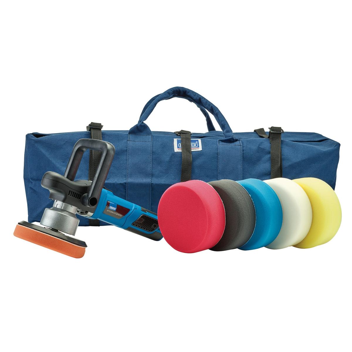 Draper Dual Action Polisher Kit, 150mm - Image 1