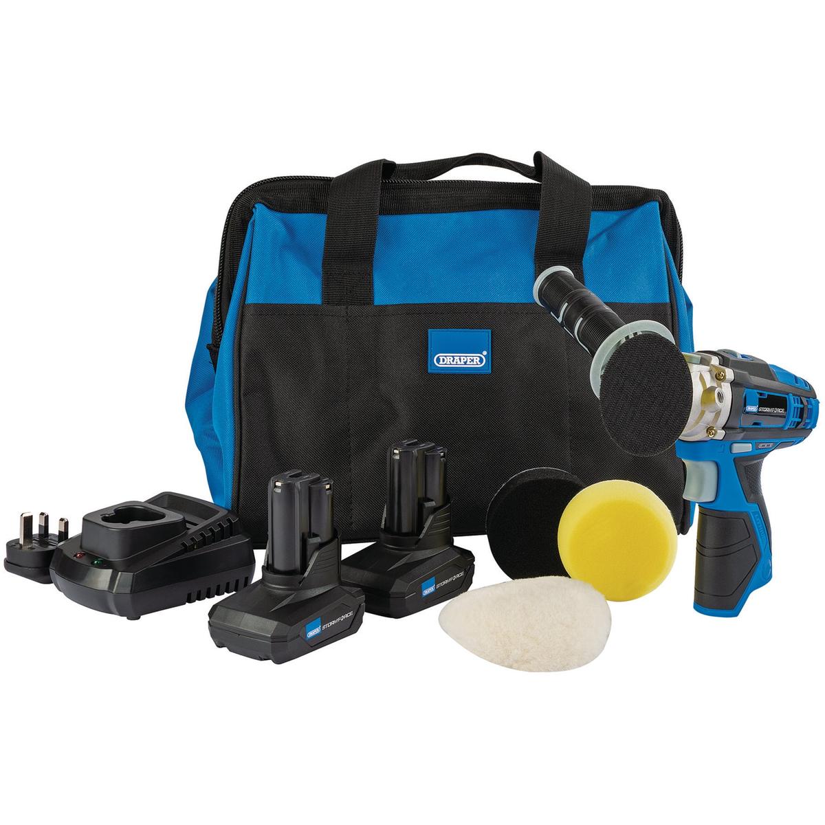 Draper Storm Force 10.8V Power Interchange Mini Polisher Ki - Image 1