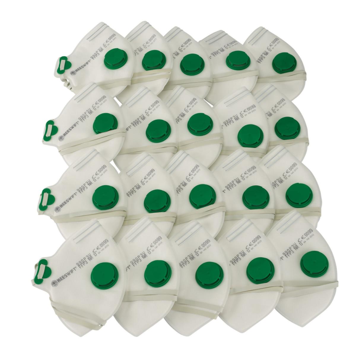 Draper FFP3 Fold Flat Mask SI MOD, White (Pack of 20) - Image 1