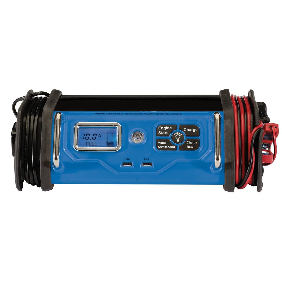 Draper 12V Battery Starter/Charger, 30A - Image 2