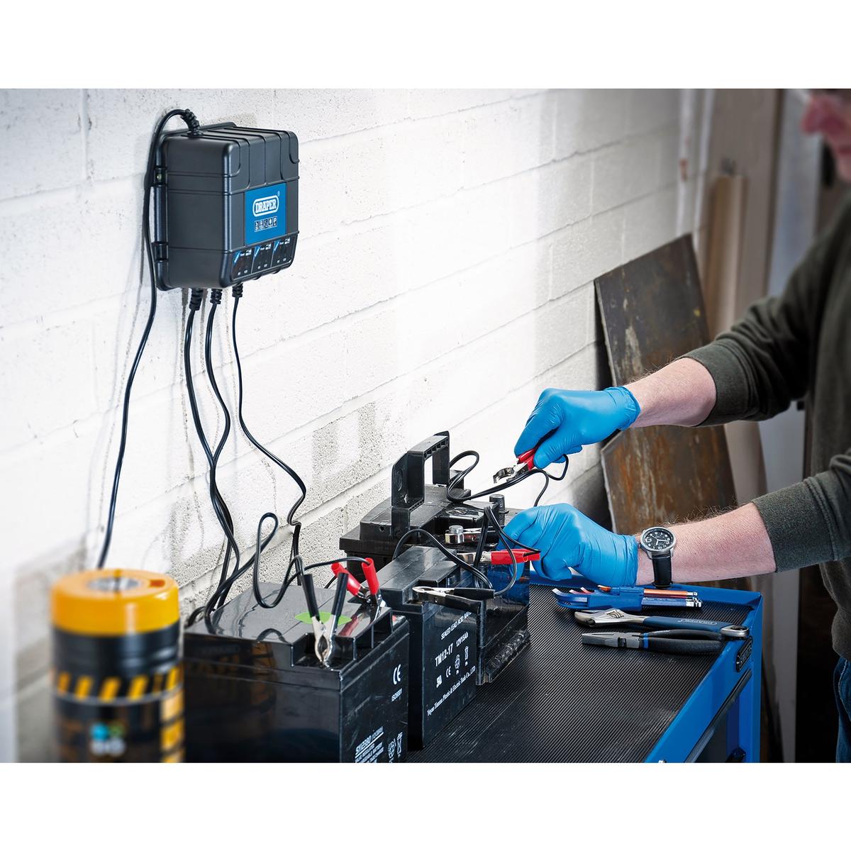 Draper 6/12V 3 Bank Charger Station - Image 5