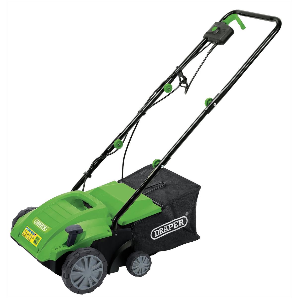 Draper 230V 2-in-1 Lawn Aerator and Scarifier, 320mm, 1500W - Image 1