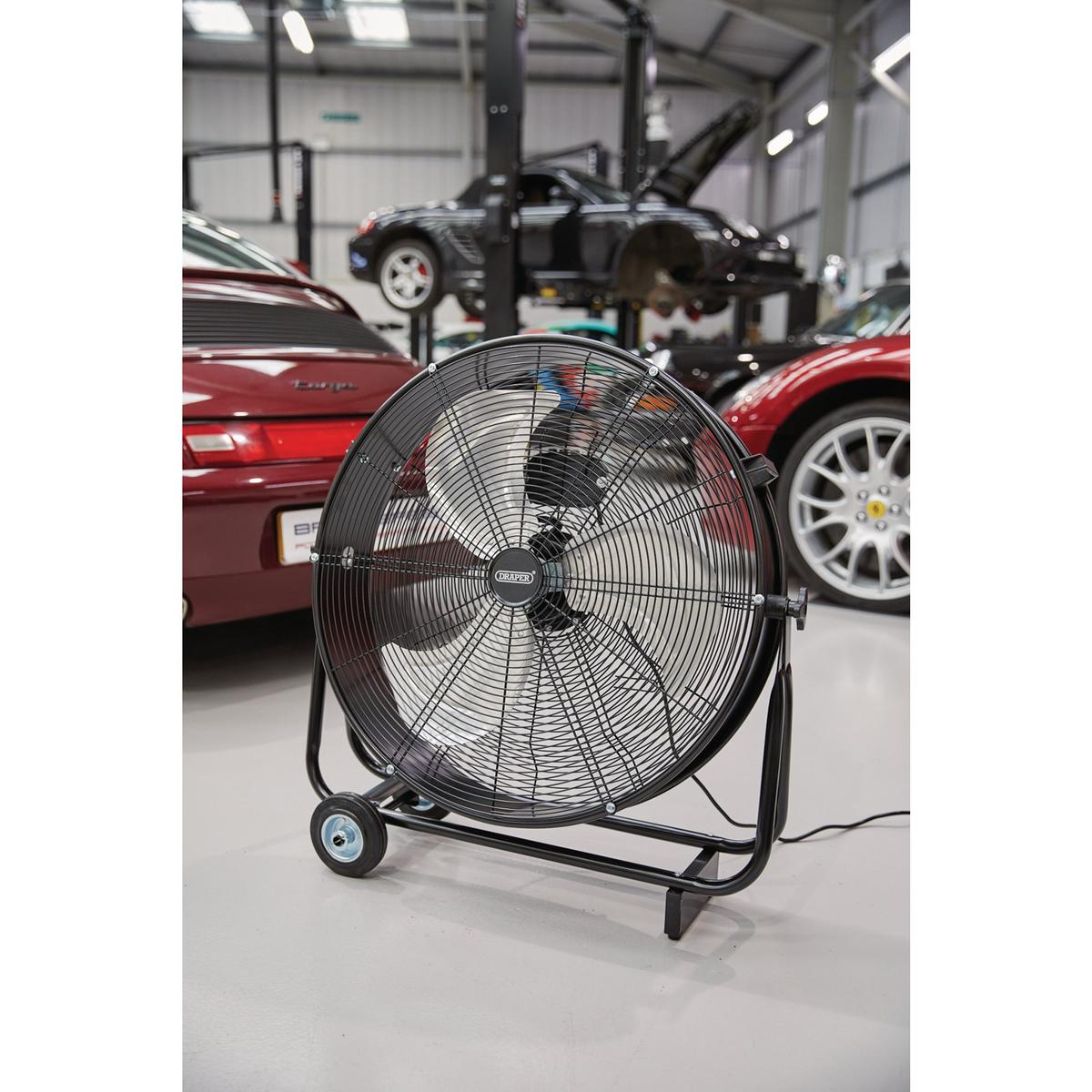 Draper 230V Drum Fan, 24"/610mm, 120W - Image 5