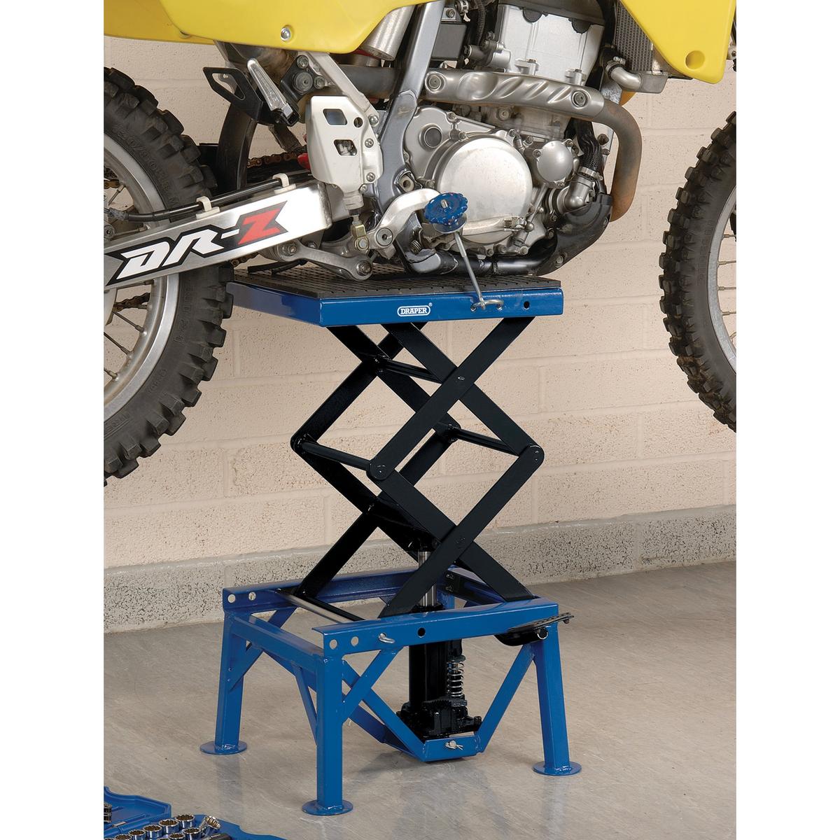 Draper Hydraulic Motorcycle Scissor Lift, 135kg - Image 3
