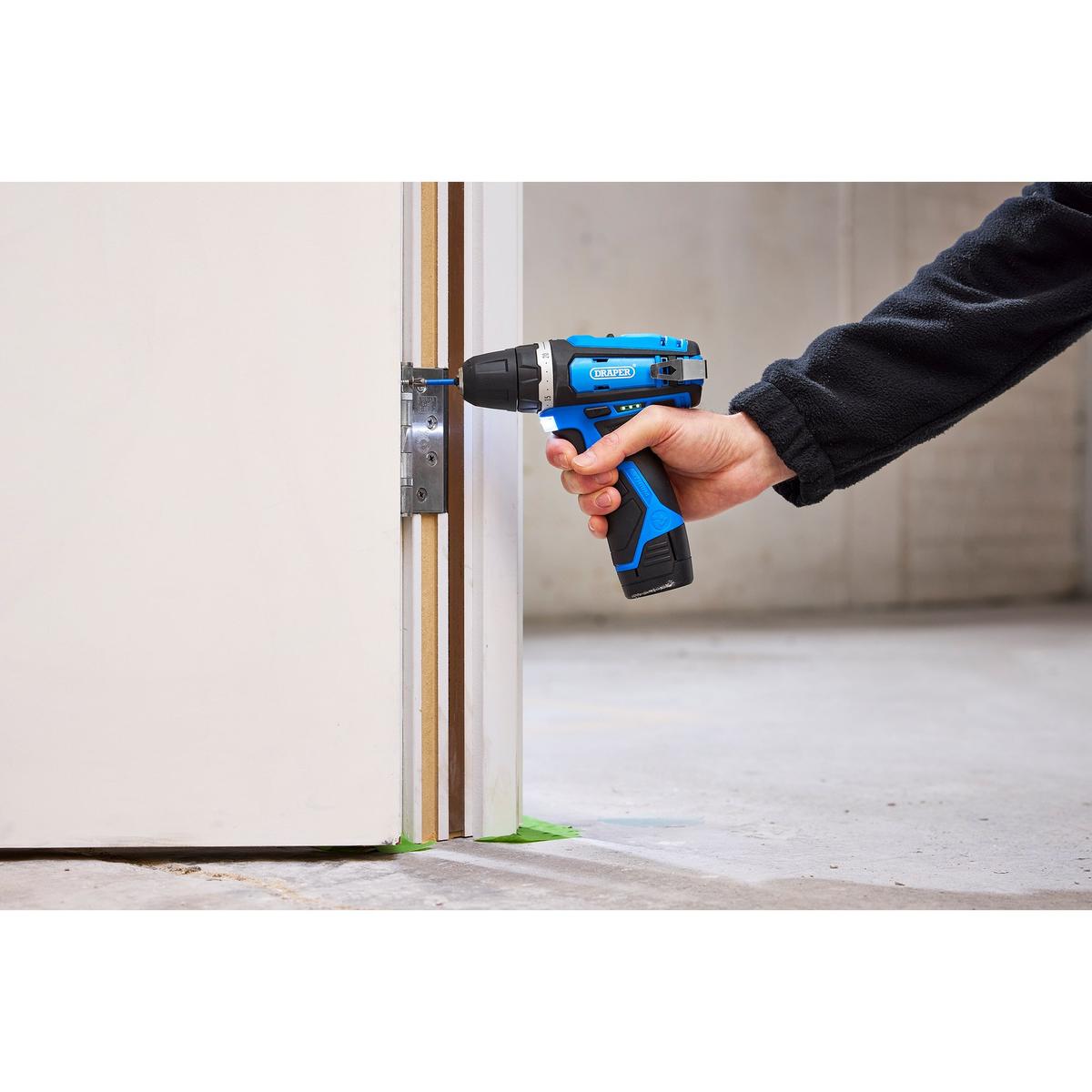 Draper 12V Drill Driver, 1 x 1.5Ah Battery, 1 x Fast Charger - Image 3