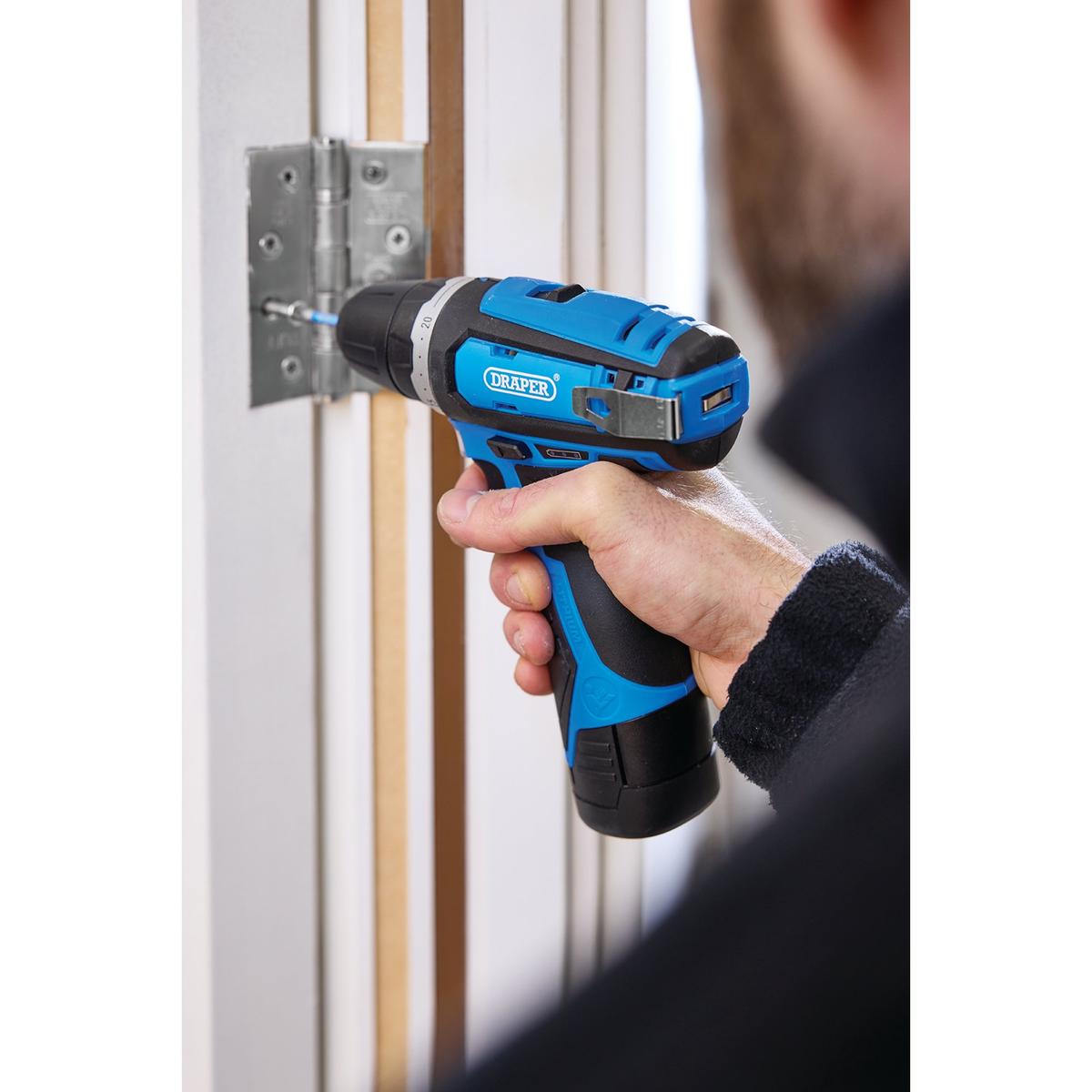 Draper 12V Drill Driver, 1 x 1.5Ah Battery, 1 x Fast Charger - Image 5