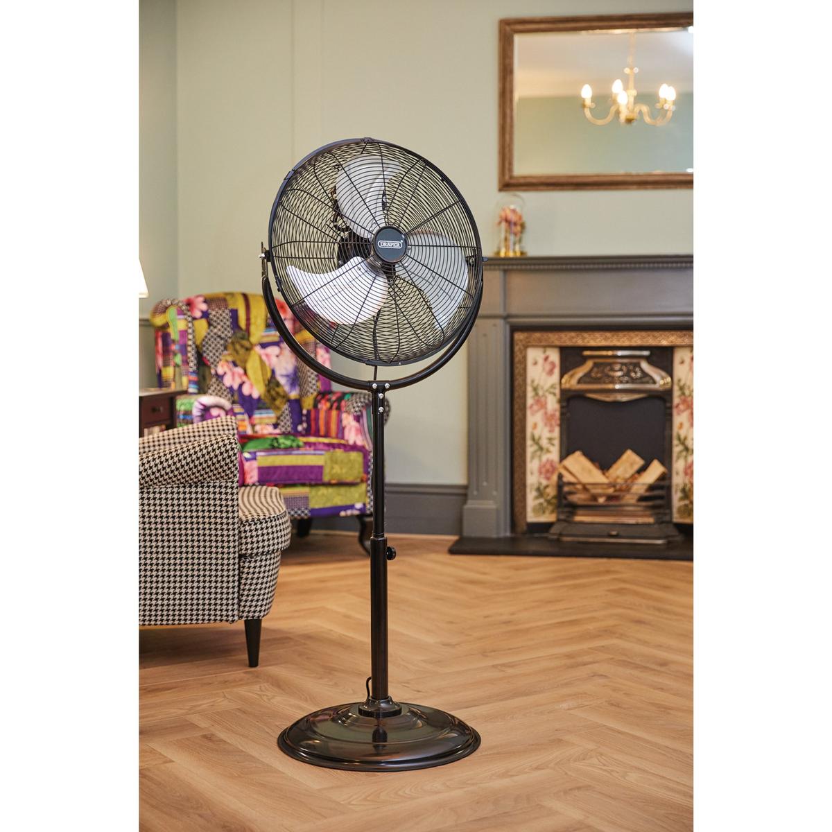 Draper 230V Pedestal Fan, 18"/450mm, 120W - Image 3