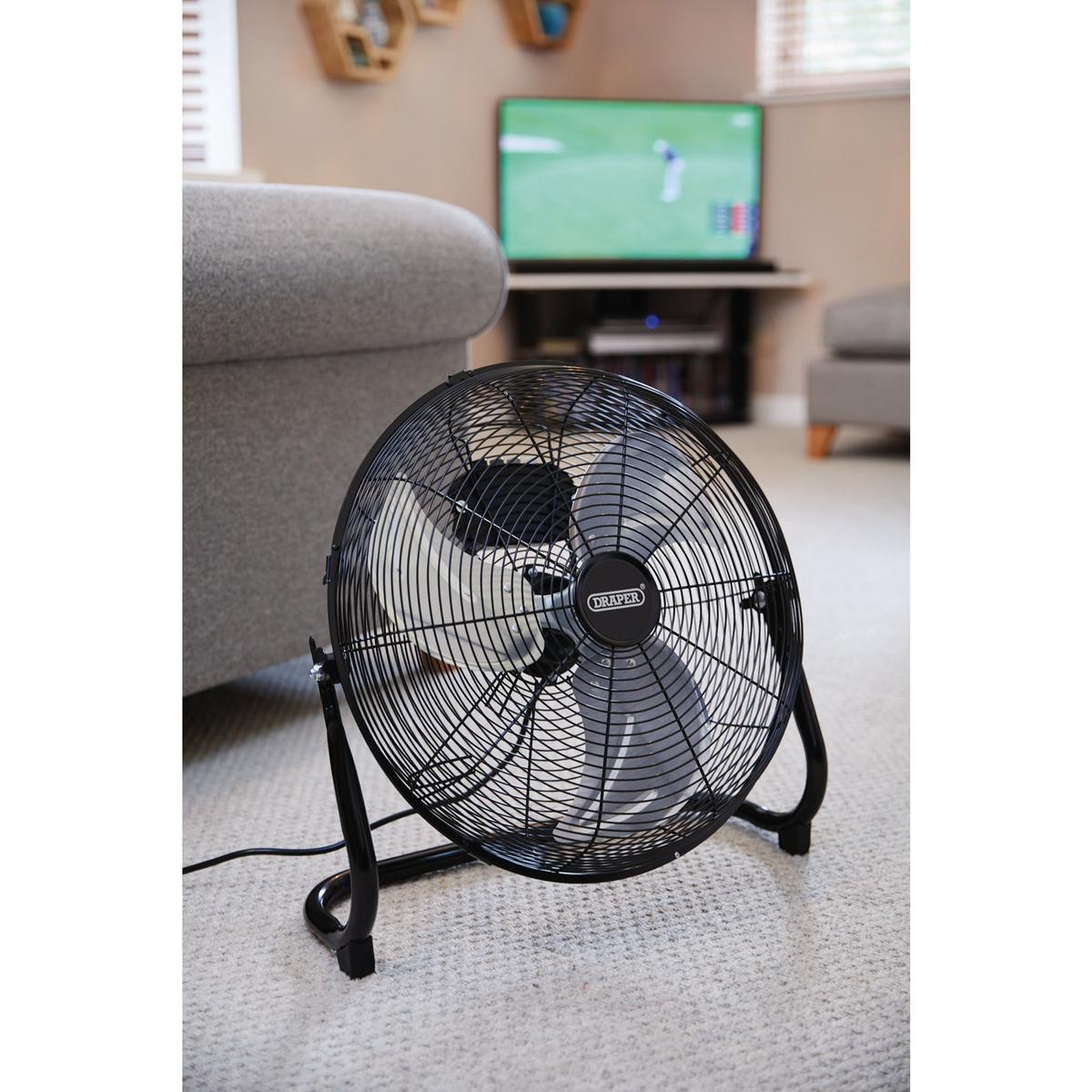 Draper 230V Floor Fan, 16"/400mm, 100W - Image 3