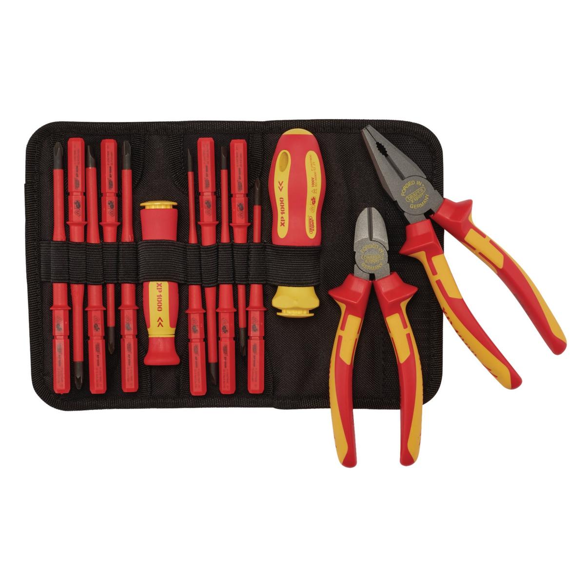 Draper XP1000 VDE Slimline Interchangeable Screwdriver and Pliers Set (14 Piece) - Image 2