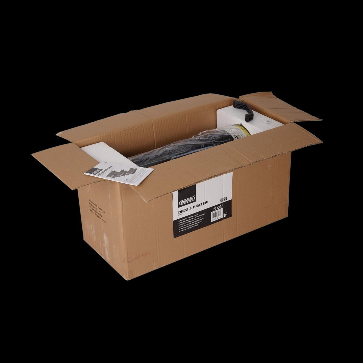 Draper 230V Diesel and Kerosene Space Heater, 51,200 BTU/15kW - Image 3