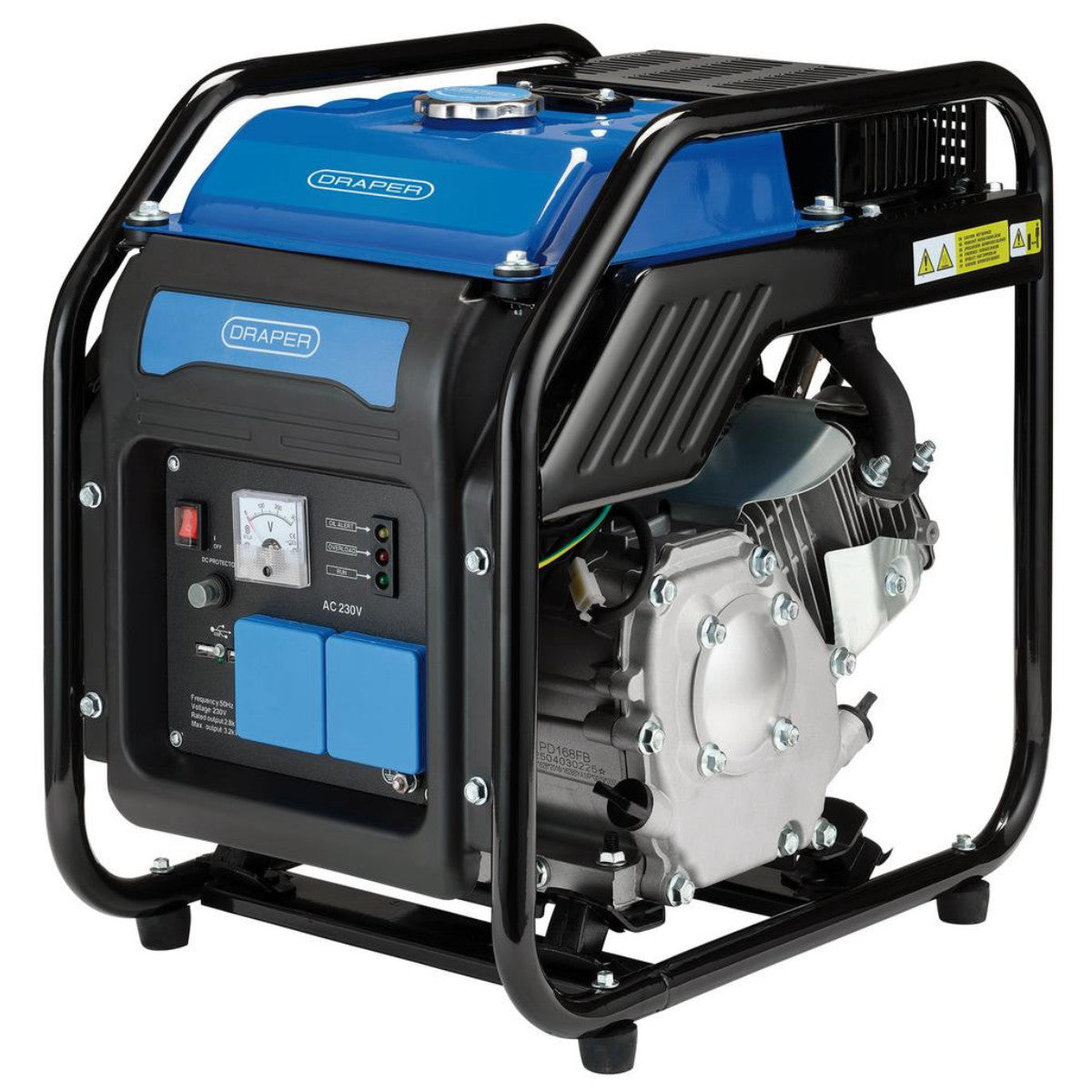 Draper Petrol Open Frame Inverter Generator, 2800W 95204