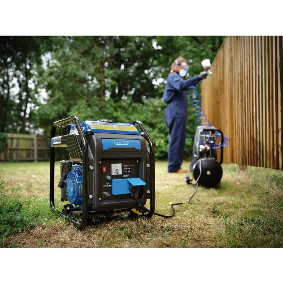 Draper Petrol Open Frame Inverter Generator, 2800W 95204