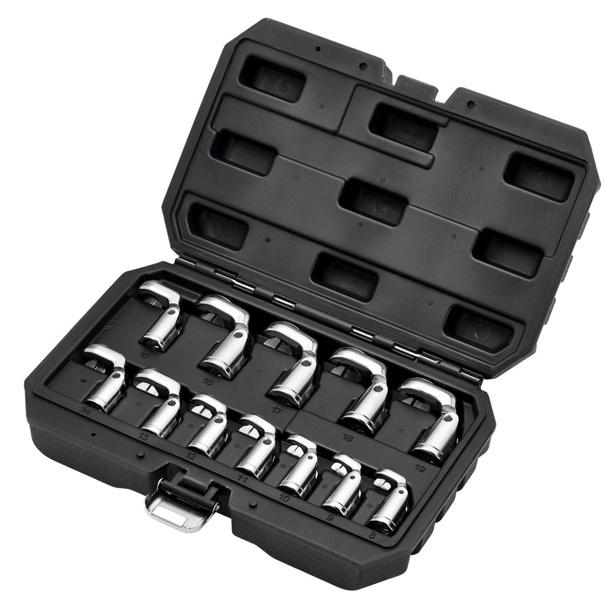 Draper Flexible Crowfoot Socket Wrench Set, 3/8" Sq. Dr. (12 Piece) - Image 1