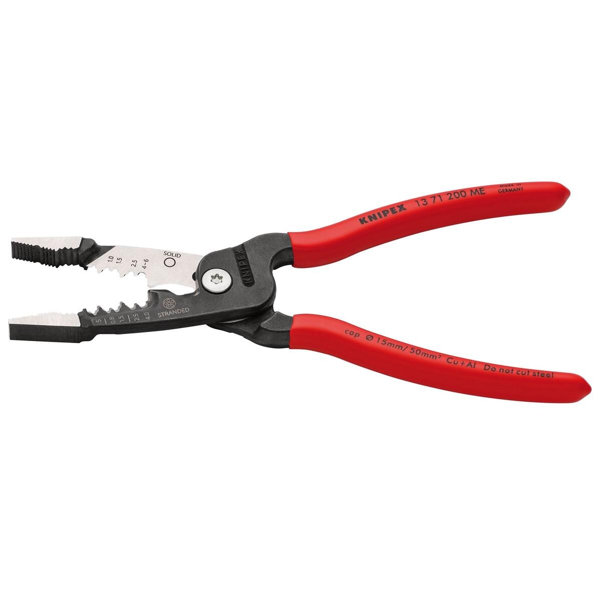 KNIPEX 13 71 200 ME Wire Stripper with Plastic Coated Handles, 200mm - Image 2