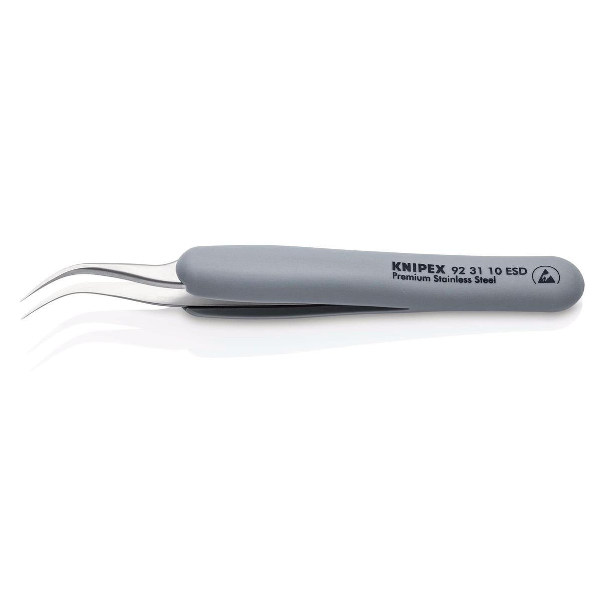 KNIPEX 92 31 10 ESD Precision Tweezers with rubber handles ESD, 122mm - Image 2
