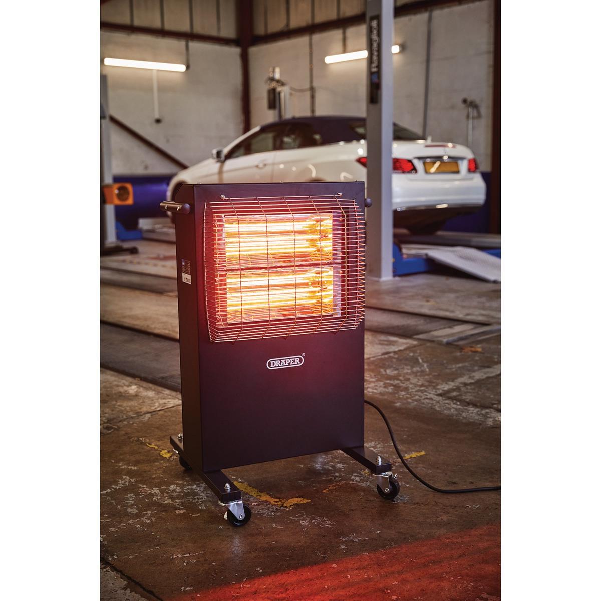 Draper 230V Infrared Cabinet Heater, 2.8kW, 9553 BTU - Image 3