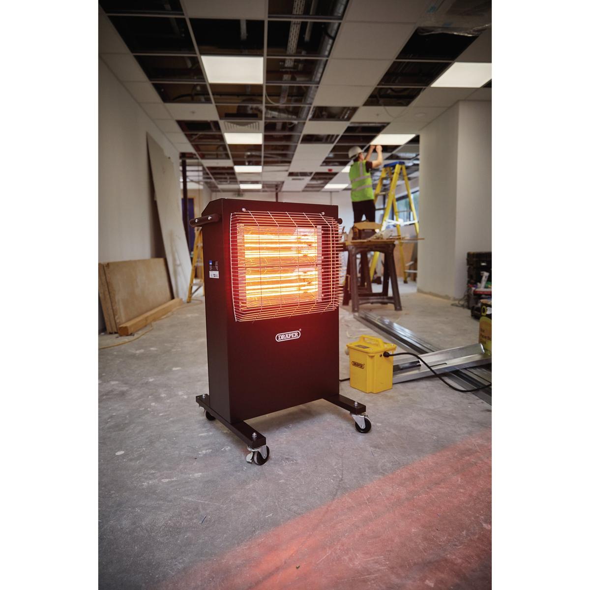 Draper 110V Infrared Cabinet Heater, 2.4kW, 8188 BTU - Image 3