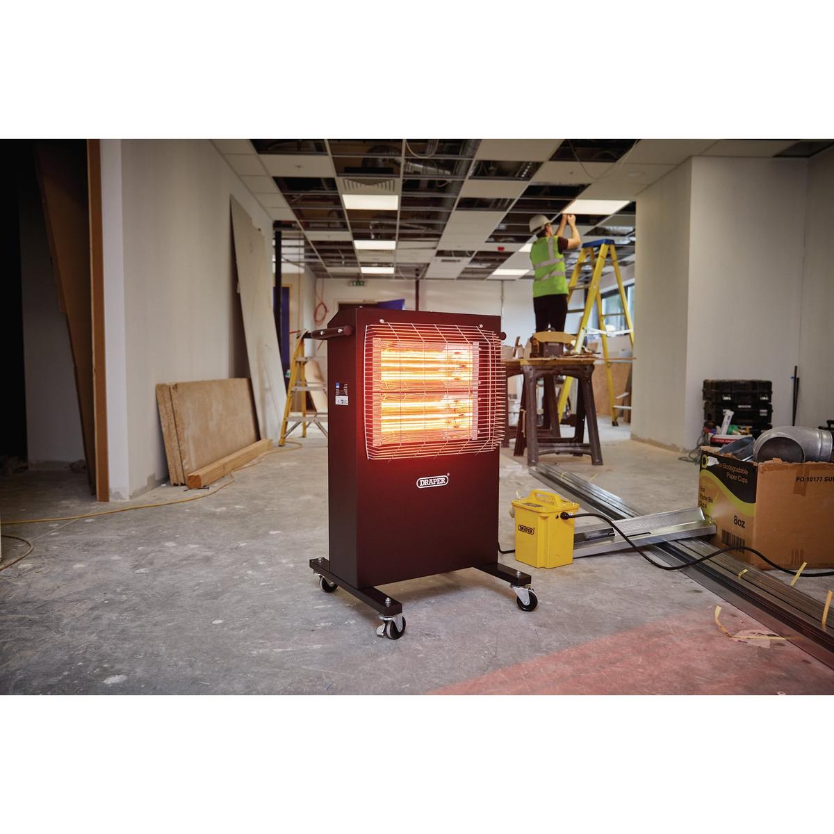 Draper 110V Infrared Cabinet Heater, 2.4kW, 8188 BTU - Image 4