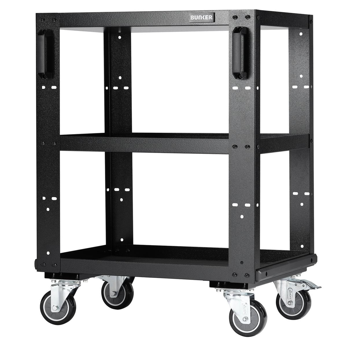 BUNKER Modular 3 Tier Tool Trolley, 646mm - Image 1