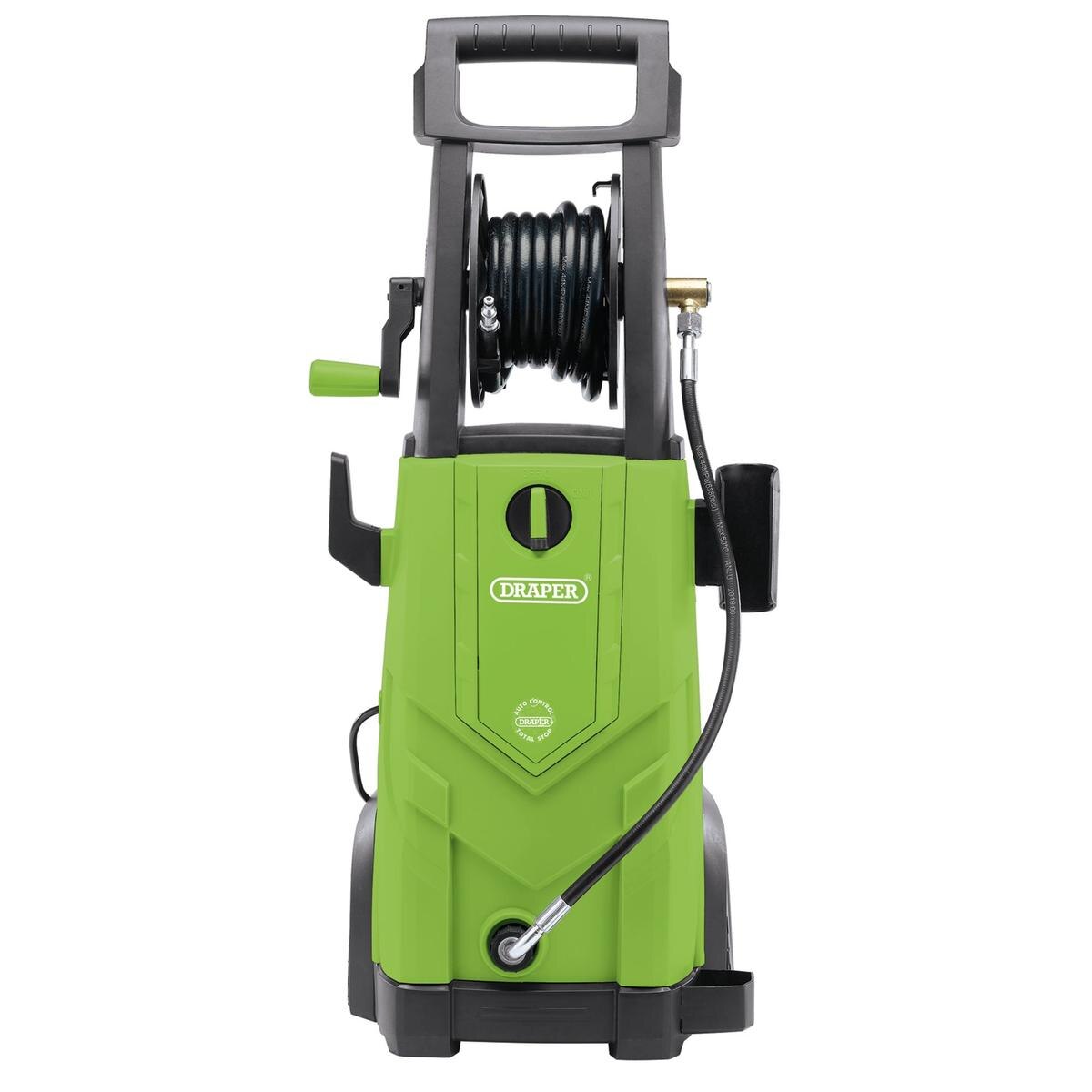 Draper 230V Pressure Washer, 2200W, 165Bar, Green - Image 2