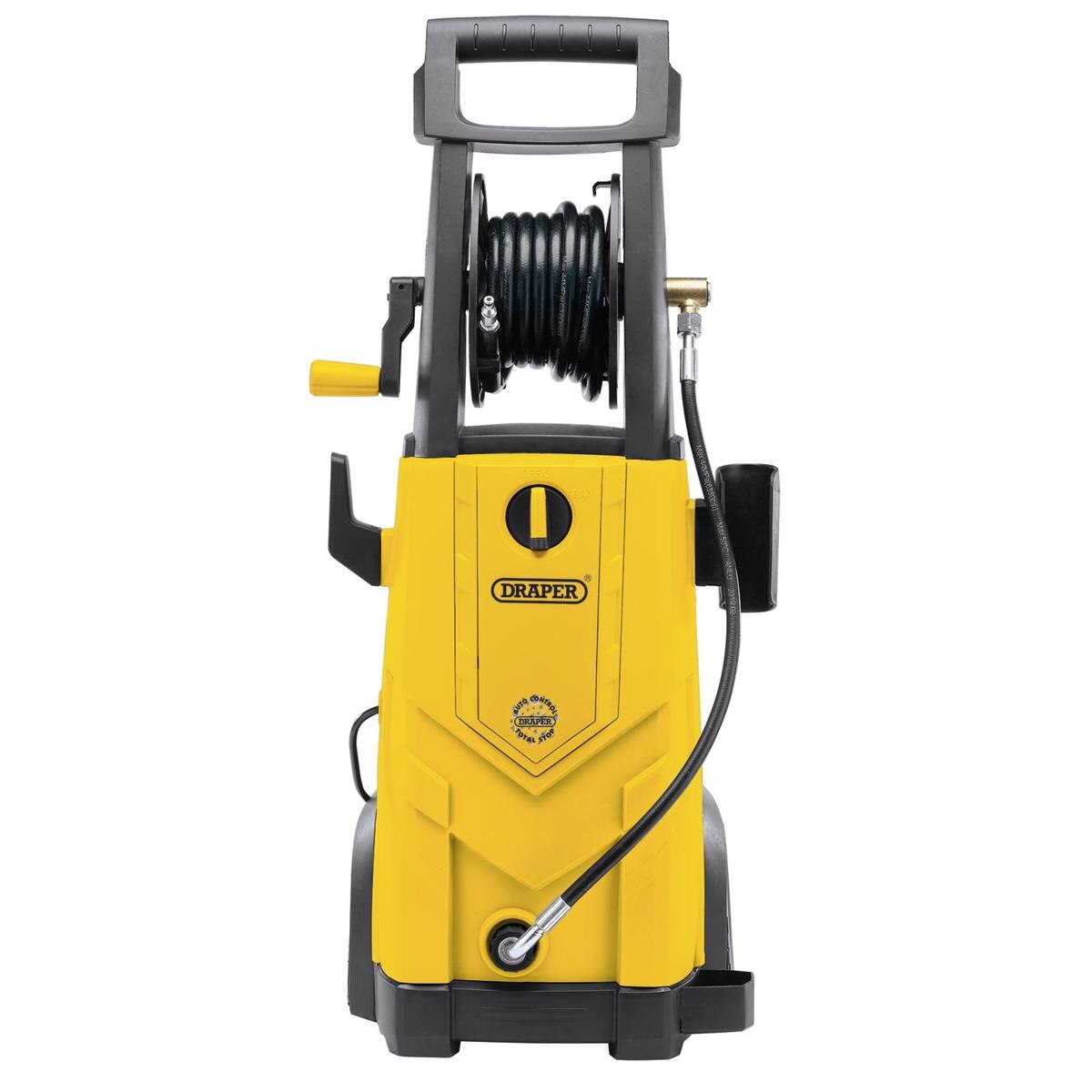 Draper 230V Pressure Washer, 2200W, 165Bar, Yellow - Image 2