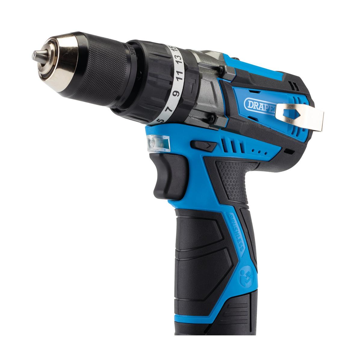 Draper 12V Brushless Combi Drill (Sold Bare) - Image 1