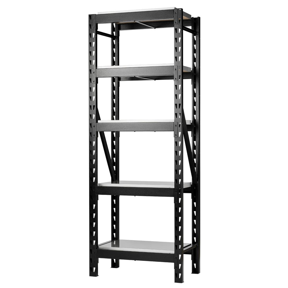 BUNKER 22 Piece Modular 5 Tier Racking with Stainless Steel Shelving, 750mm - Image 1
