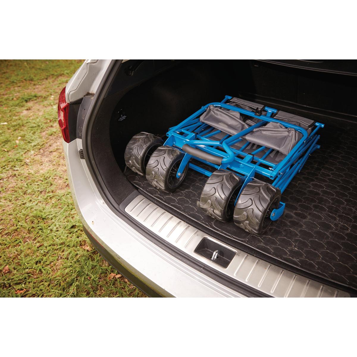 Draper Foldable Cart with Large Wheels, 80kg - Image 4