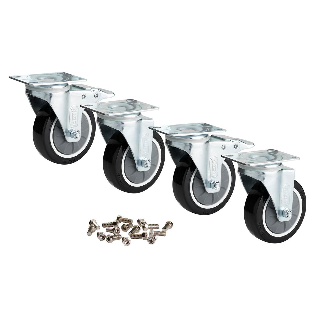 BUNKER 4 Piece Castor Wheel Set - Image 1