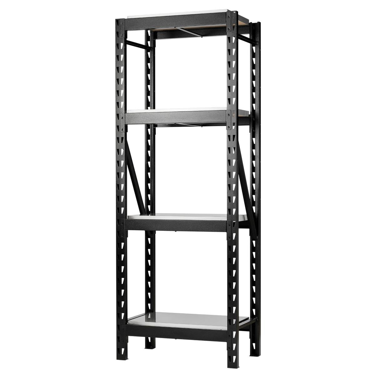 BUNKER 21 Piece Modular 4 Tier Racking with Stainless Steel Shelving, 750mm - Image 1