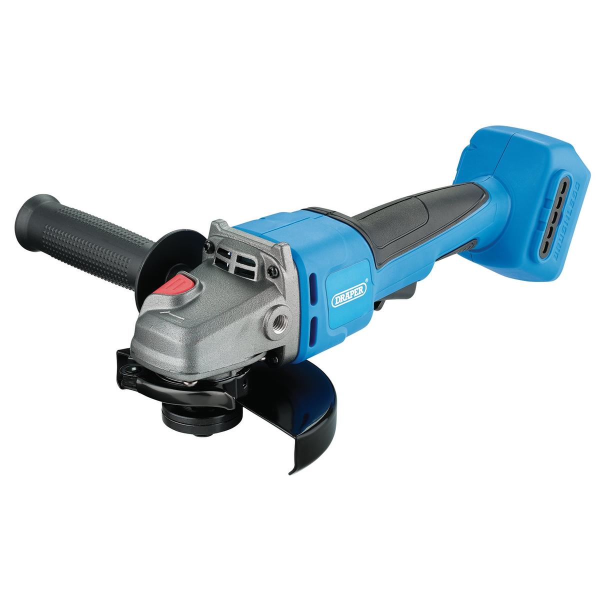 Draper D20 20V Brushless Angle Grinder, 115/125mm (Sold Bare) - Image 1