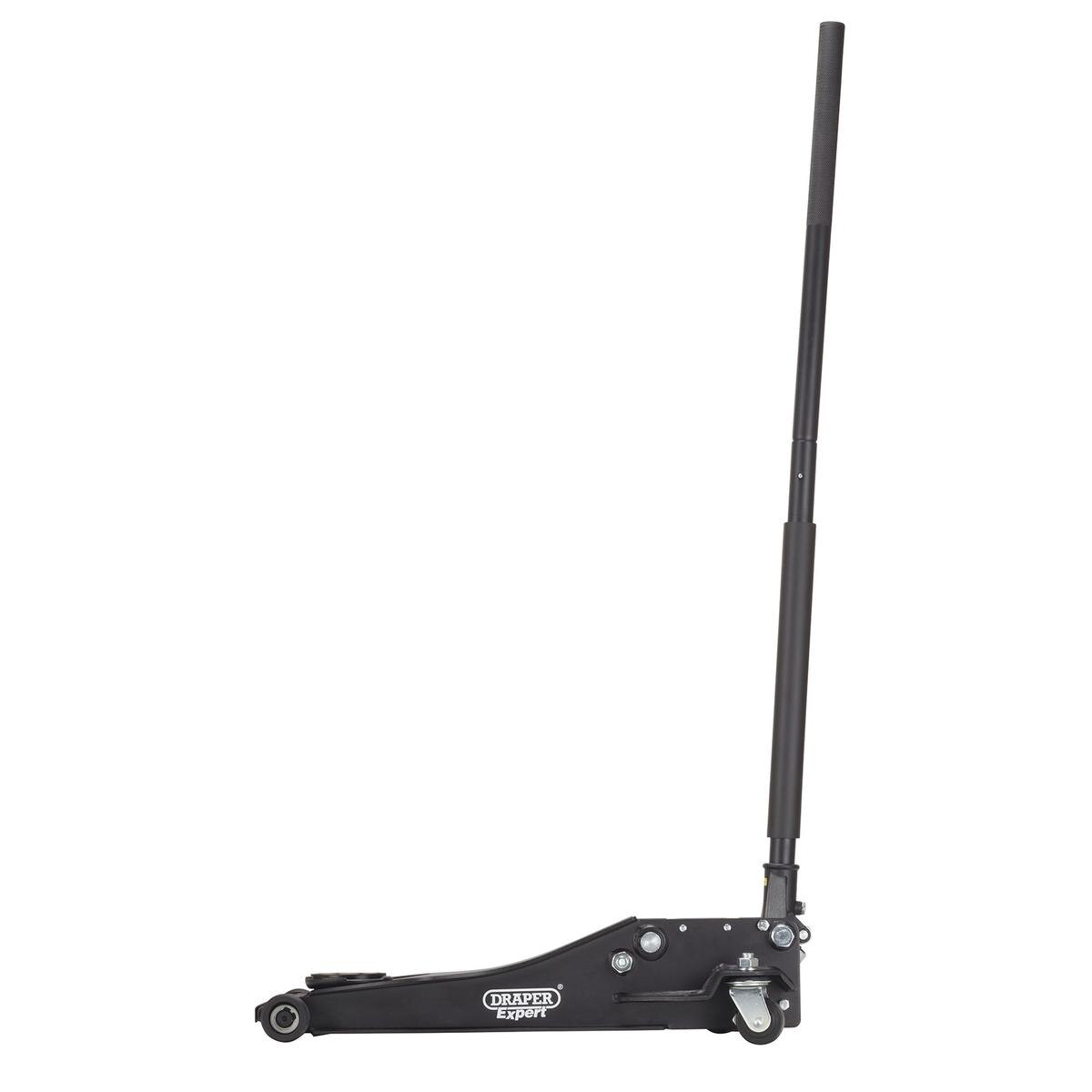Draper Expert Professional Low Profile Fast Lift Garage Trolley Jack, 3 Tonne, Black - Image 2