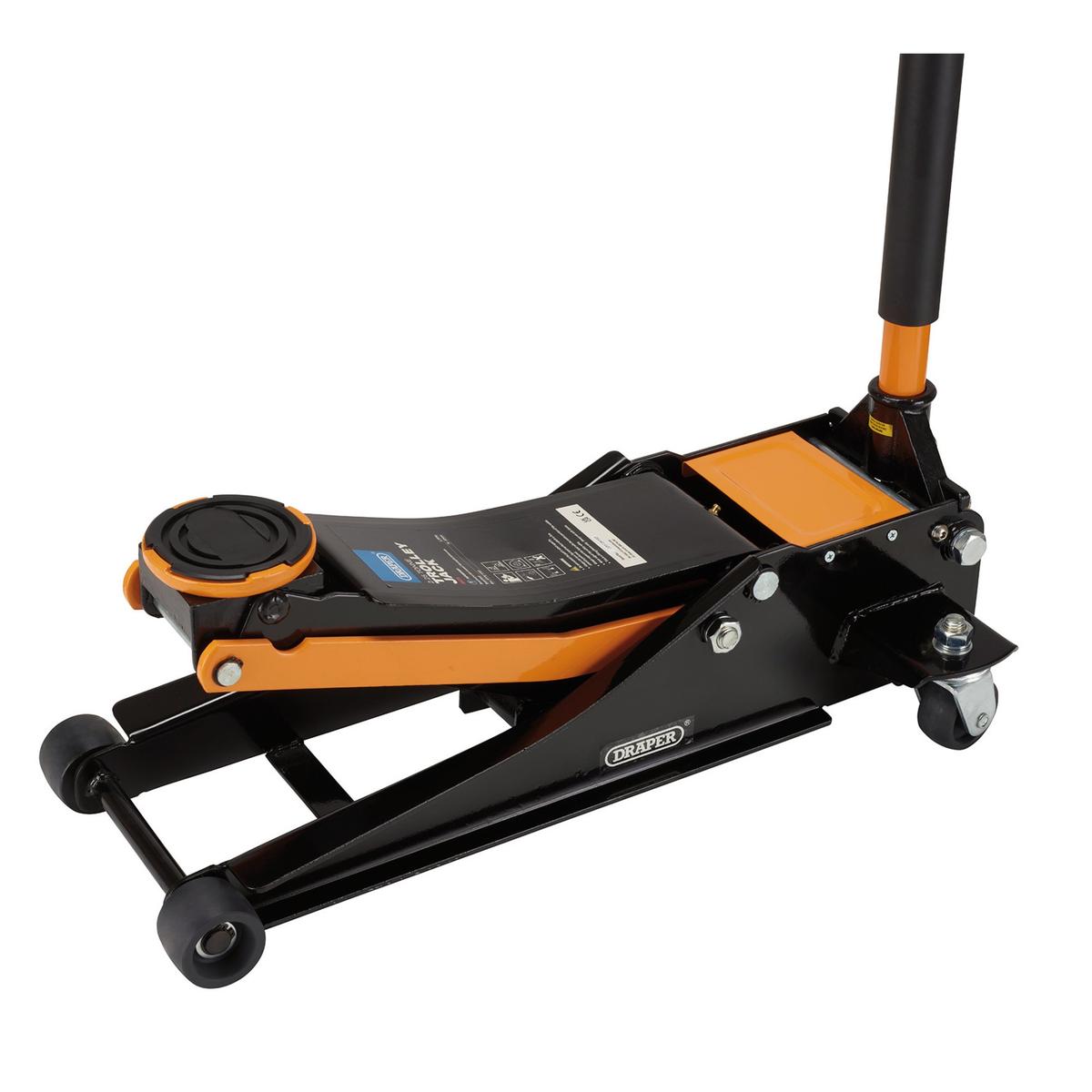 Draper Trolley Jack, 2.25 Tonne, Orange - Image 1