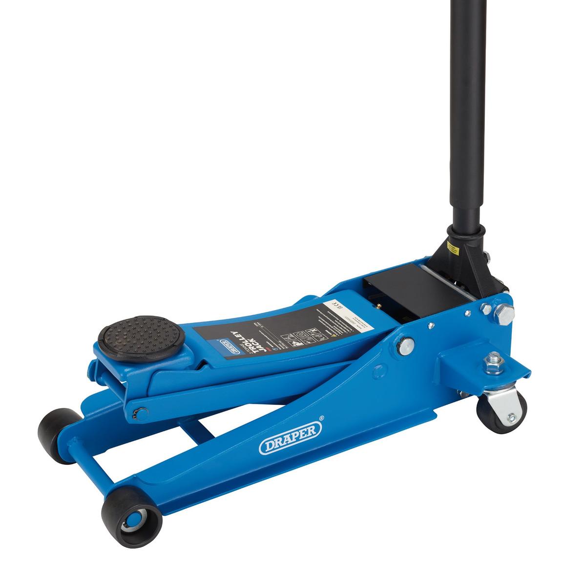 Draper Low Profile Trolley Jack, 2 Tonne - Image 1