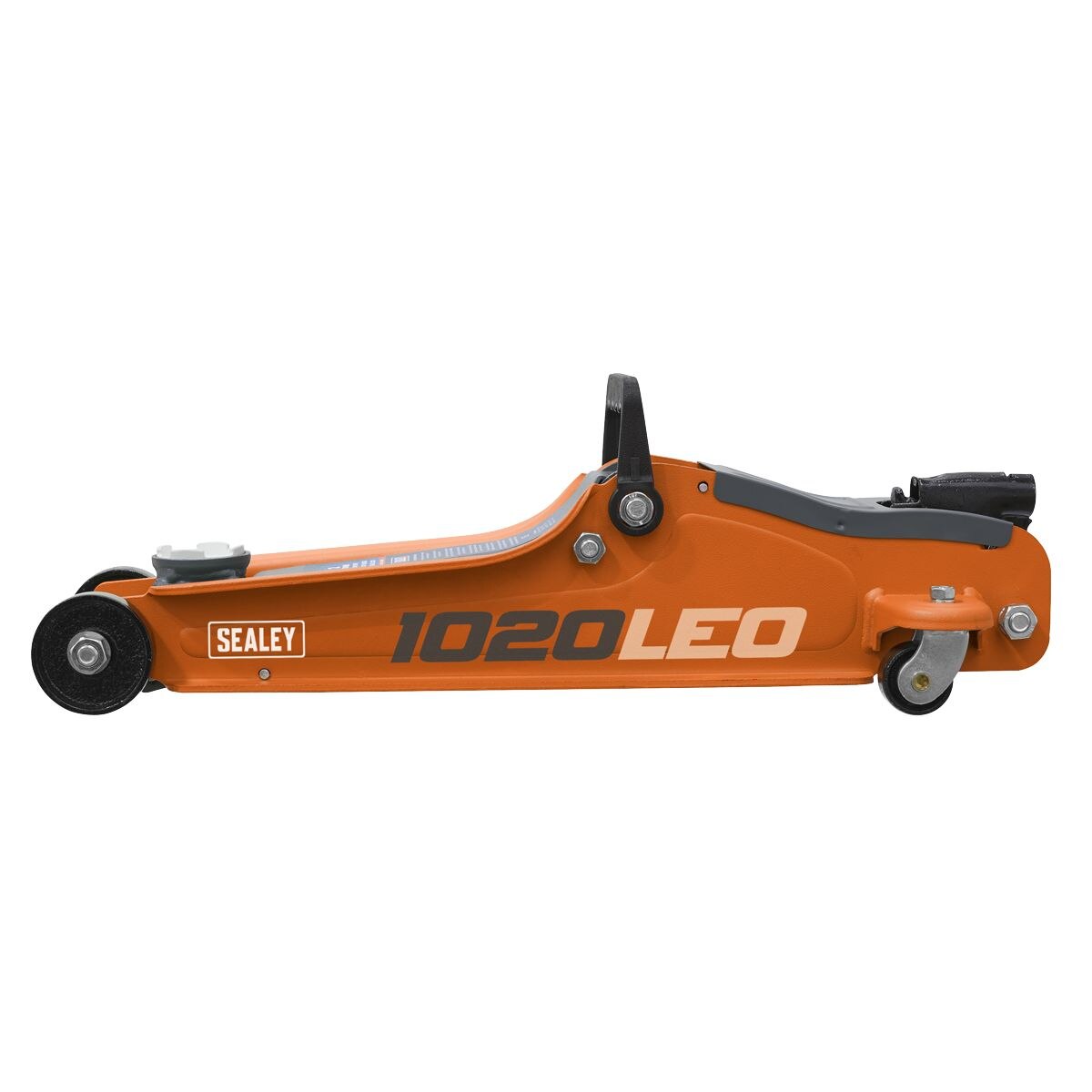 Sealey Low Profile Short Chassis Trolley Jack 2 Tonne - Orange - Image 2