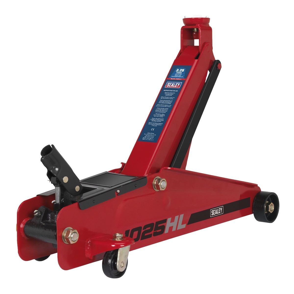 Sealey High Lift SUV Trolley Jack with Super Rocket Lift 2.25 Tonne - Image 6