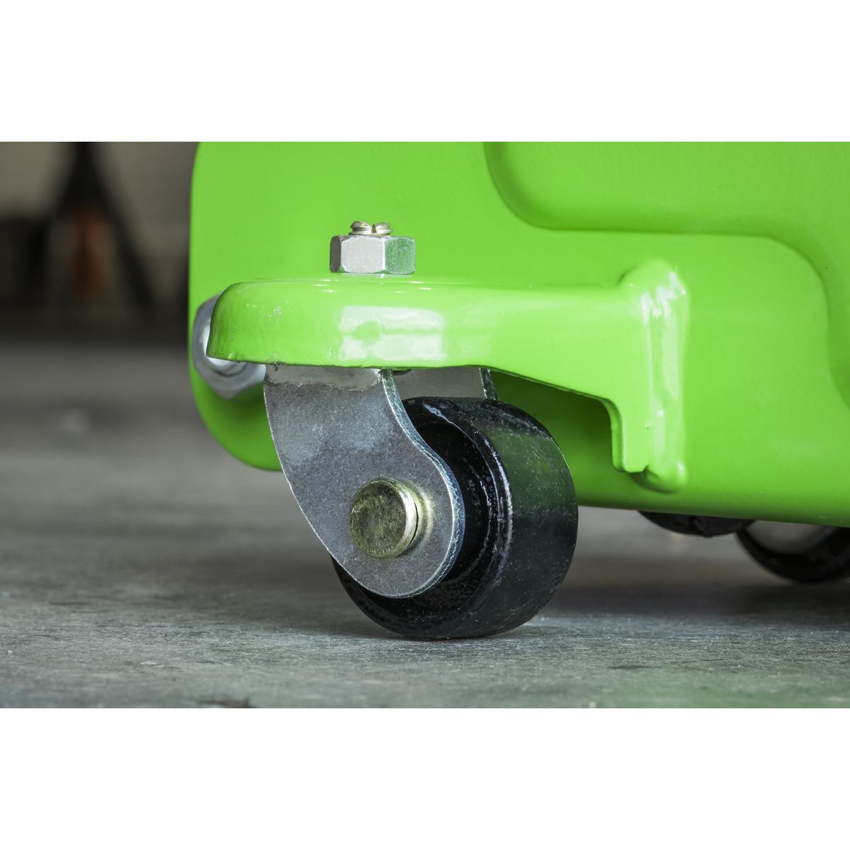 Sealey Short Chassis Trolley Jack with Storage Case 2 Tonne - Green - Image 5