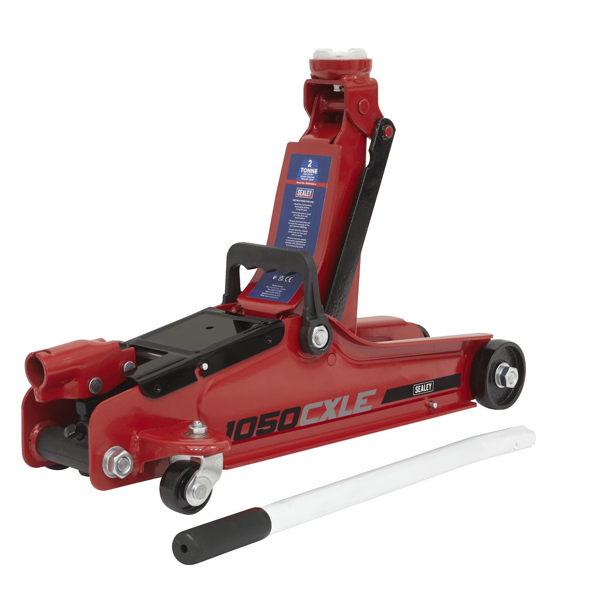 Sealey Low Profile Short Chassis Trolley Jack 2 Tonne - Image 1