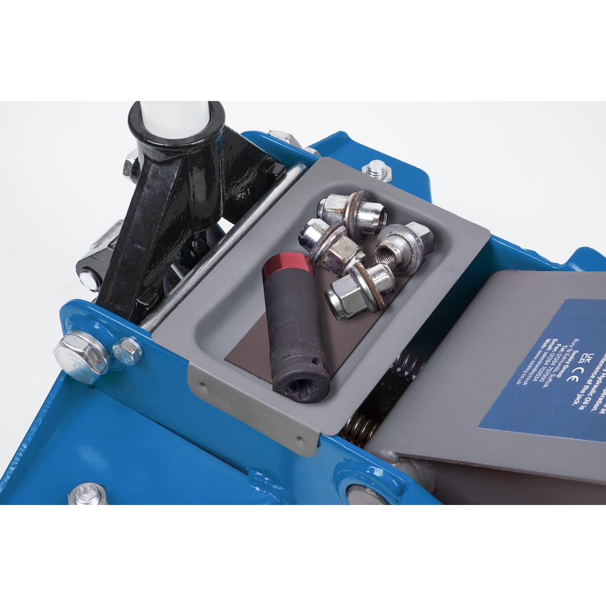 Sealey Low Profile Rocket Lift Trolley Jack 2.25 Tonne - Blue - Image 5