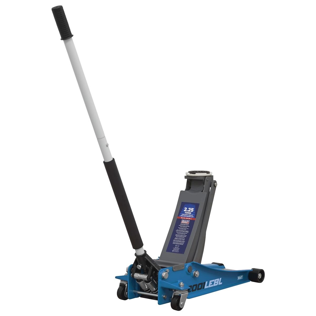 Sealey Low Profile Rocket Lift Trolley Jack 2.25 Tonne - Blue - Image 8
