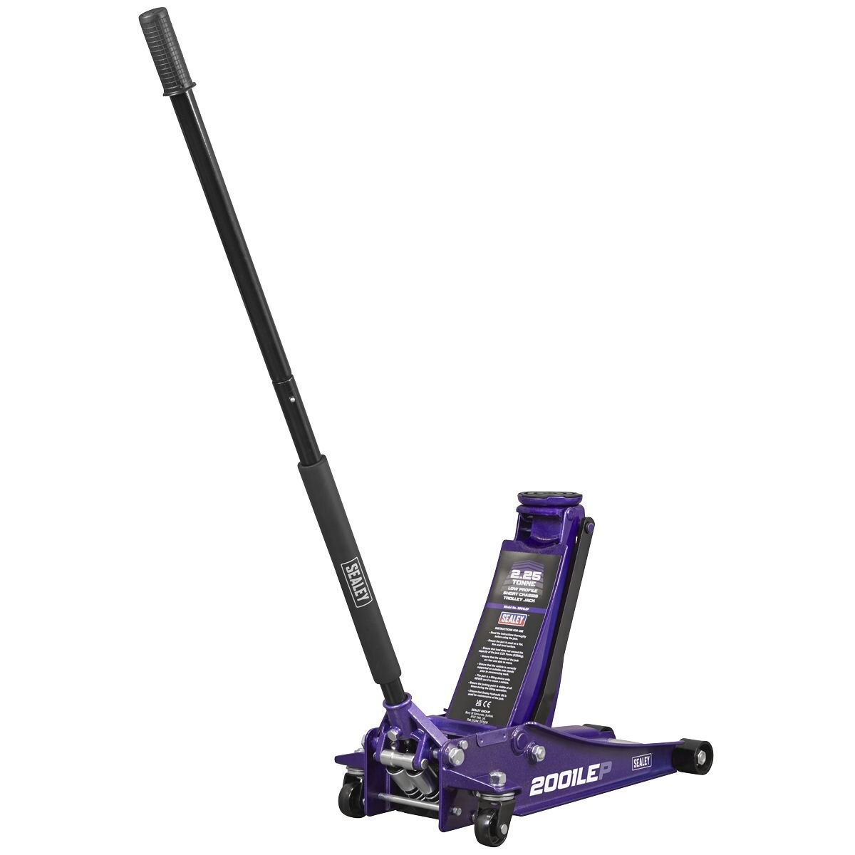 Sealey Low Profile Rocket Lift Trolley Jack 2.25 Tonne - Purple - Image 2