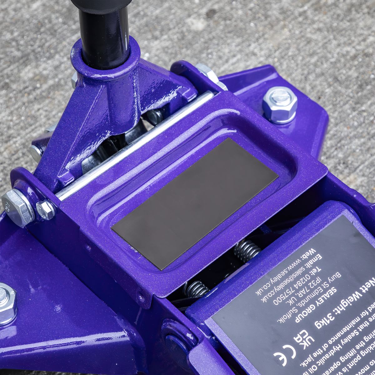 Sealey Low Profile Rocket Lift Trolley Jack 2.25 Tonne - Purple - Image 10