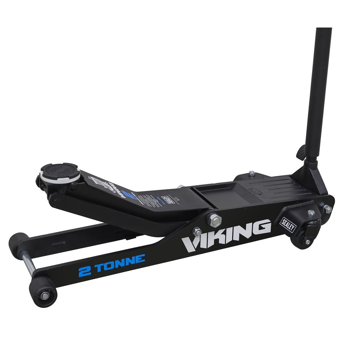 Sealey Viking Low Profile Professional Long Reach Trolley Jack with Rocket Lift 2 Tonne - Image 3