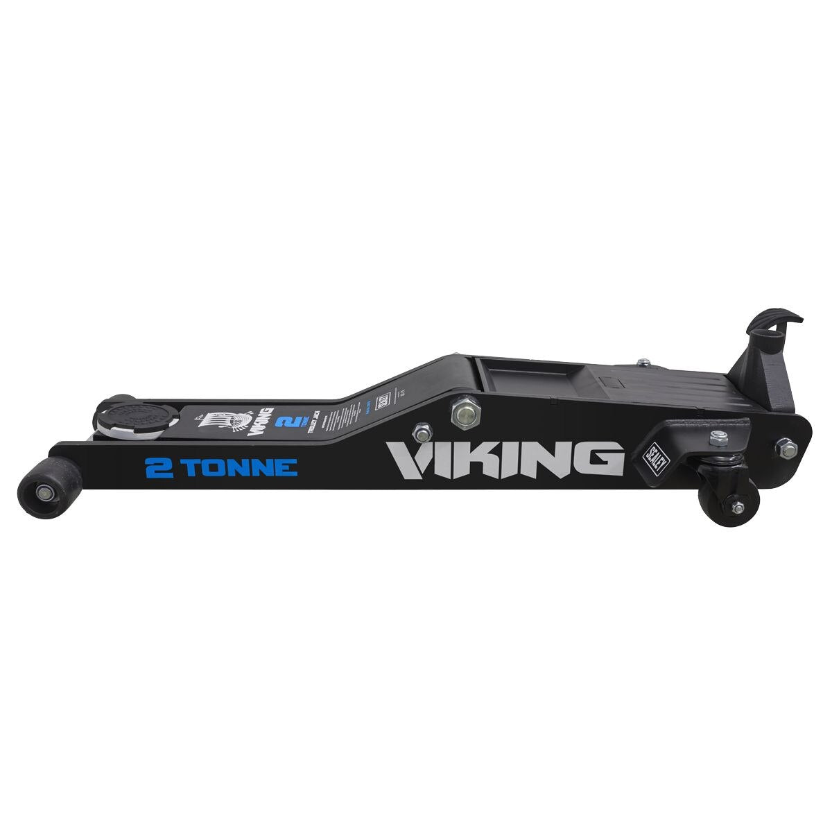Sealey Viking Low Profile Professional Long Reach Trolley Jack with Rocket Lift 2 Tonne - Image 4